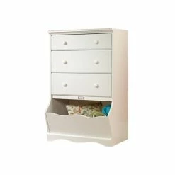 Budget 🤩 Pemberly Row 3 Drawer Chest In Soft White Finish 😍
