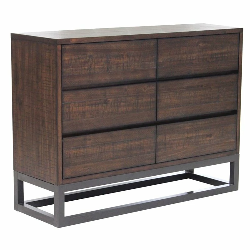 Wholesale ๐คฉ Pulaski Modern Industrial 3 Drawer ๐ Dresser In Brown ๐ - Image 3