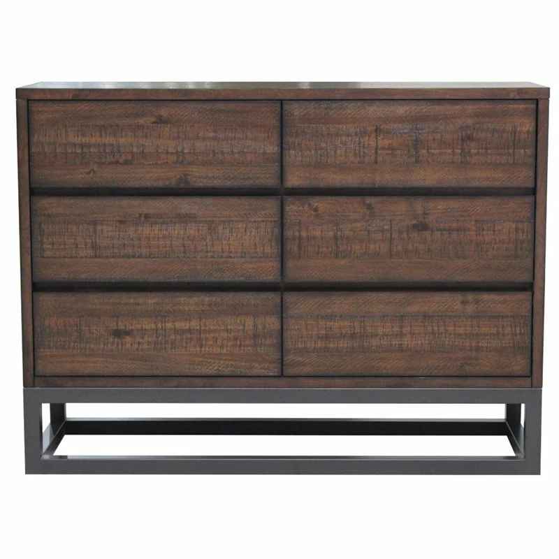 Wholesale ๐คฉ Pulaski Modern Industrial 3 Drawer ๐ Dresser In Brown ๐