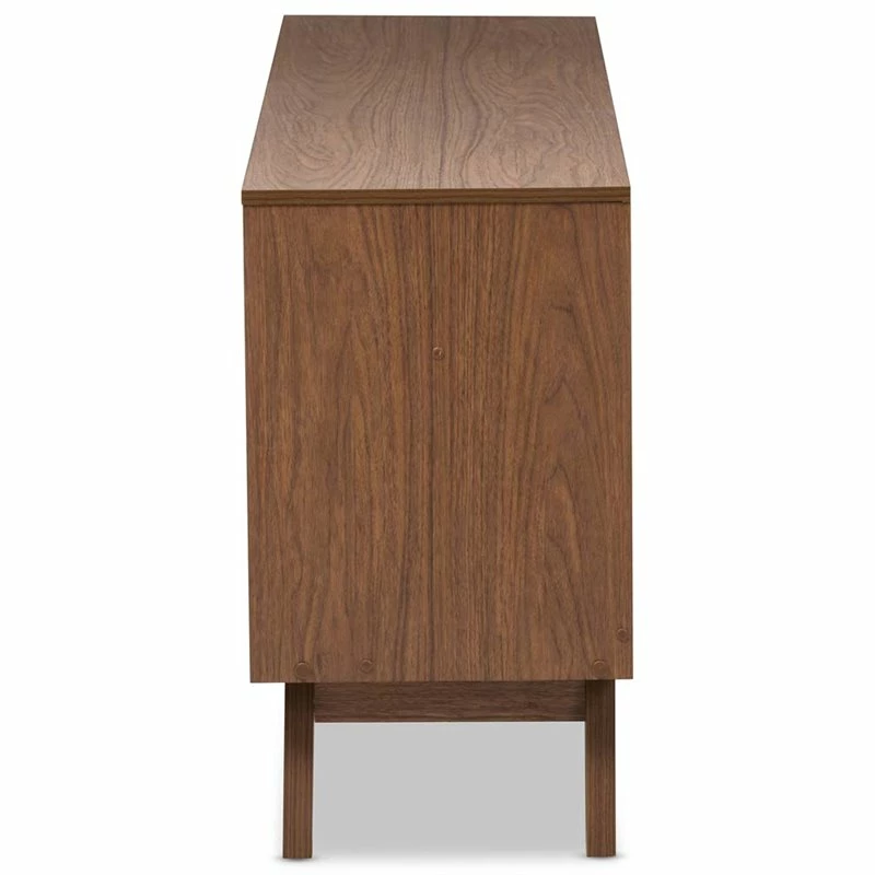 New 🤩 Baxton Studio Hildon 6 Drawer Double 👗 Dresser In White And Walnut Brown 😀 - Image 5