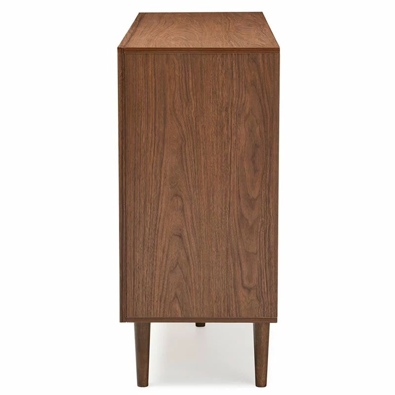 Hot Sale 🔥 Baxton Studio Harlow 6 Drawer Double 👗 Dresser In White And Walnut ✨ - Image 4