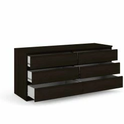 Coupon ⌛ Atlin Designs 6 Drawer Double Wood 👗 Dresser In Espresso 🎉