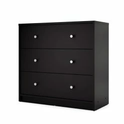 Top 10 🛒 Atlin Designs Contemporary 3 Drawer Wooden Chest 👗 Dresser In Black 💯