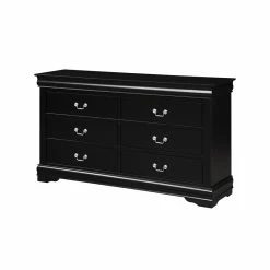 Best Pirce 🤩 ACME Furniture ACME Louis Philippe 6 Drawers 👗 Dresser In Black 🔔