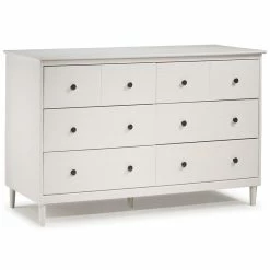 Brand new ๐ฅฐ Walker Edison 6 Drawer Solid Wood ๐ Dresser In White ๐