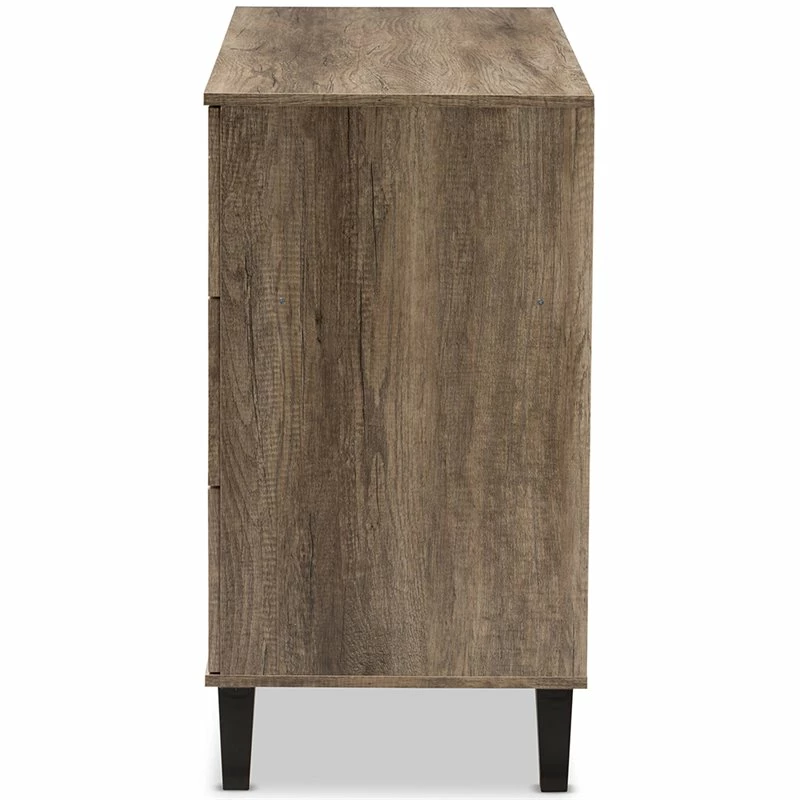 Deals ❤️ Baxton Studio Wales 6 Drawer Double 👗 Dresser In Light Brown 😀 - Image 5