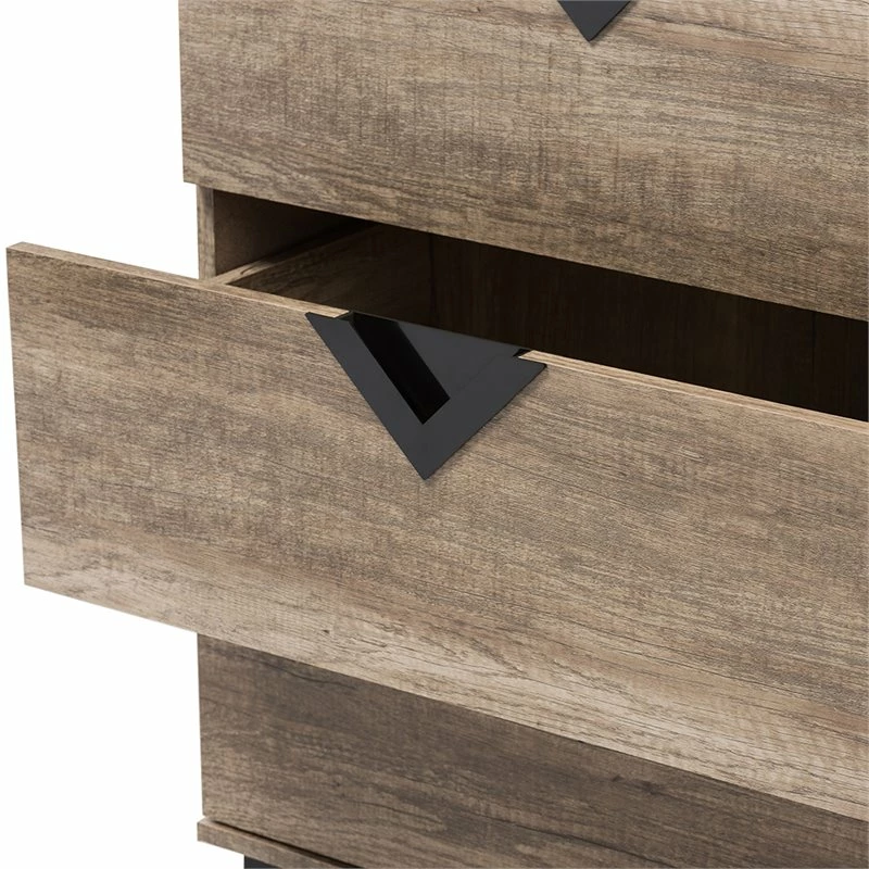 Deals ❤️ Baxton Studio Wales 6 Drawer Double 👗 Dresser In Light Brown 😀 - Image 6