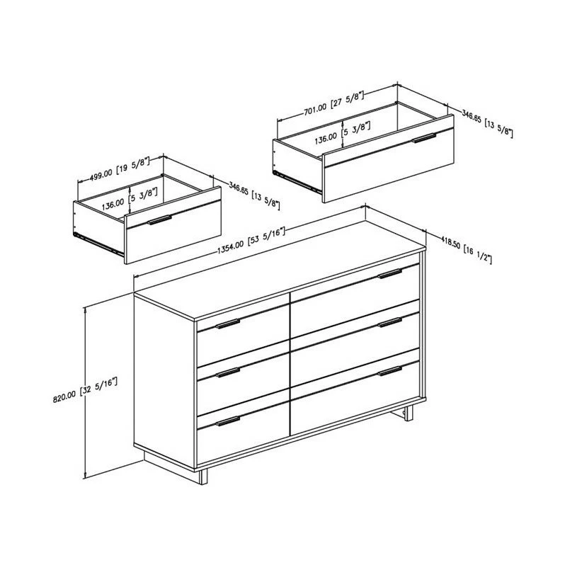 Coupon ๐ฅ South Shore Fynn 2 Piece 6 Drawer ๐ Dresser And 2 Drawer Nightstand Set In Rustic Oak โญ - Image 4