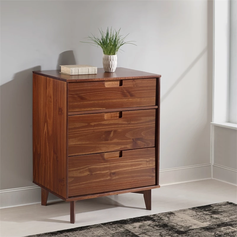 Top 10 ๐คฉ Walker Edison 3 Drawer Mid Century Modern Wood ๐ Dresser - Walnut โจ - Image 2
