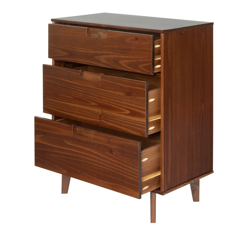 Top 10 ๐คฉ Walker Edison 3 Drawer Mid Century Modern Wood ๐ Dresser - Walnut โจ - Image 5