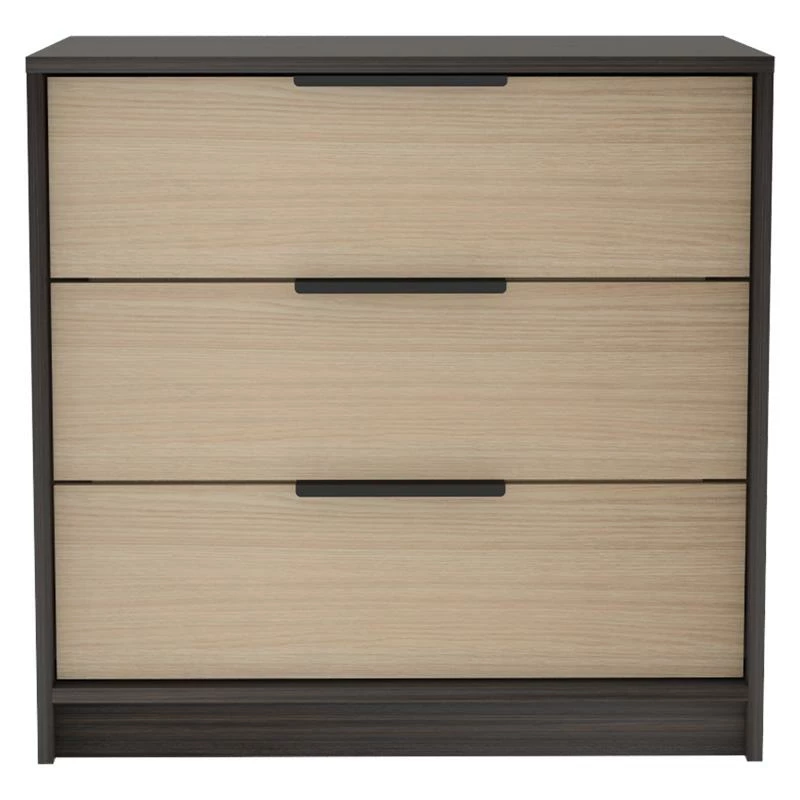 New 👏 Tuhome Furniture Kaia 3 Drawers 👗 Dresser In Weathered Oak ⌛ - Image 4