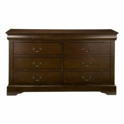 Brand new 😀 Alpine Furniture West Haven 6 Drawer Wood 👗 Dresser In Cappuccino (Brown) ✨