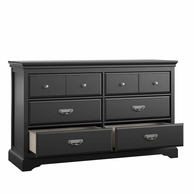Buy โค๏ธ Ameriwood Home Bristol 6 Drawer ๐ Dresser In Black ๐คฉ - Image 3