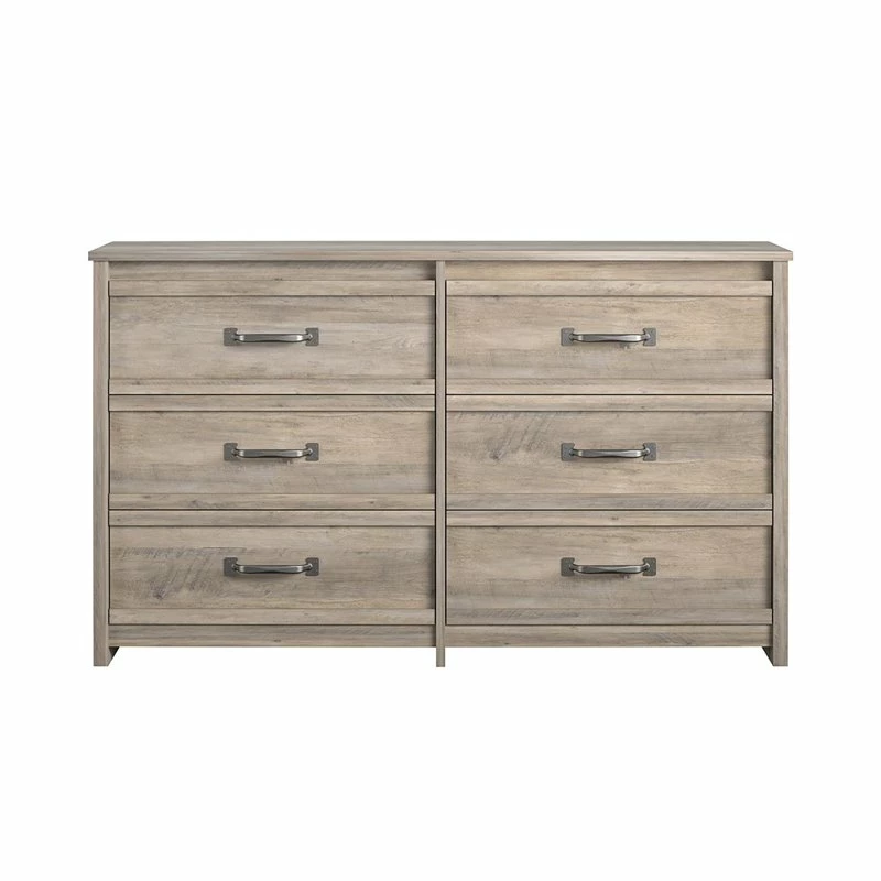 Cheap ๐ Ameriwood Home Engineered Wood Bassinger 6 Drawer ๐ Dresser In Gray Oak โจ - Image 3