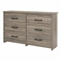 Cheap ๐ Ameriwood Home Engineered Wood Bassinger 6 Drawer ๐ Dresser In Gray Oak โจ
