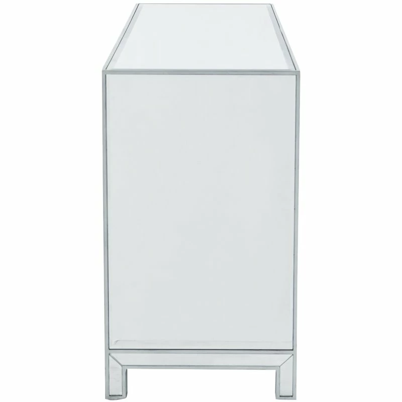 Budget 😍 Elegant Decor Reflexion 6 Drawer 60" Mirrored 👗 Dressser In Antique Silver ✨ - Image 5