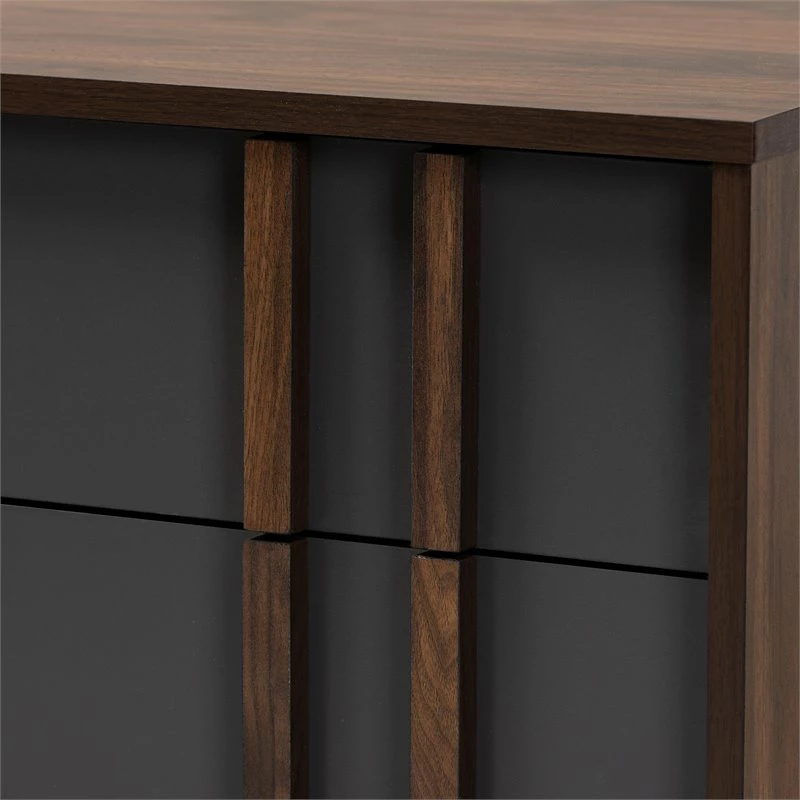Best Pirce โ Baxton Studio Naoki Gray And Walnut Finished Wood 6-Drawer Bedroom ๐ Dresser ๐คฉ - Image 5