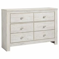 Promo โญ Ashley Furniture Signature Design By Ashley Paxberry 6 Drawer ๐ Dresser In Whitewash ๐คฉ