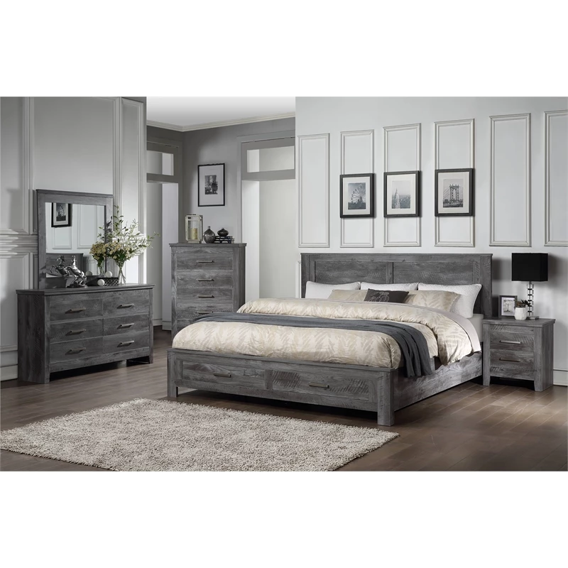 Top 10 ✔️ ACME Furniture ACME Vidalia 👗 Dresser In Rustic Gray Oak 😀 - Image 4