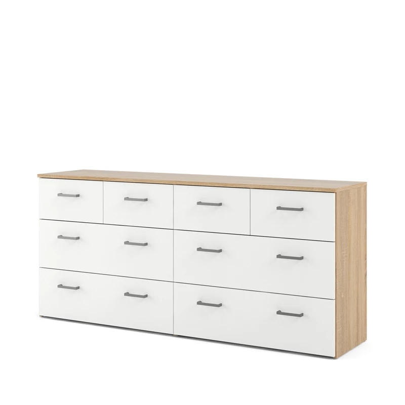 Buy ✔️ Home Square 2PC Set With 1 Double 👗 Dresser And 1 Chest In Oak And White ✔️ - Image 2