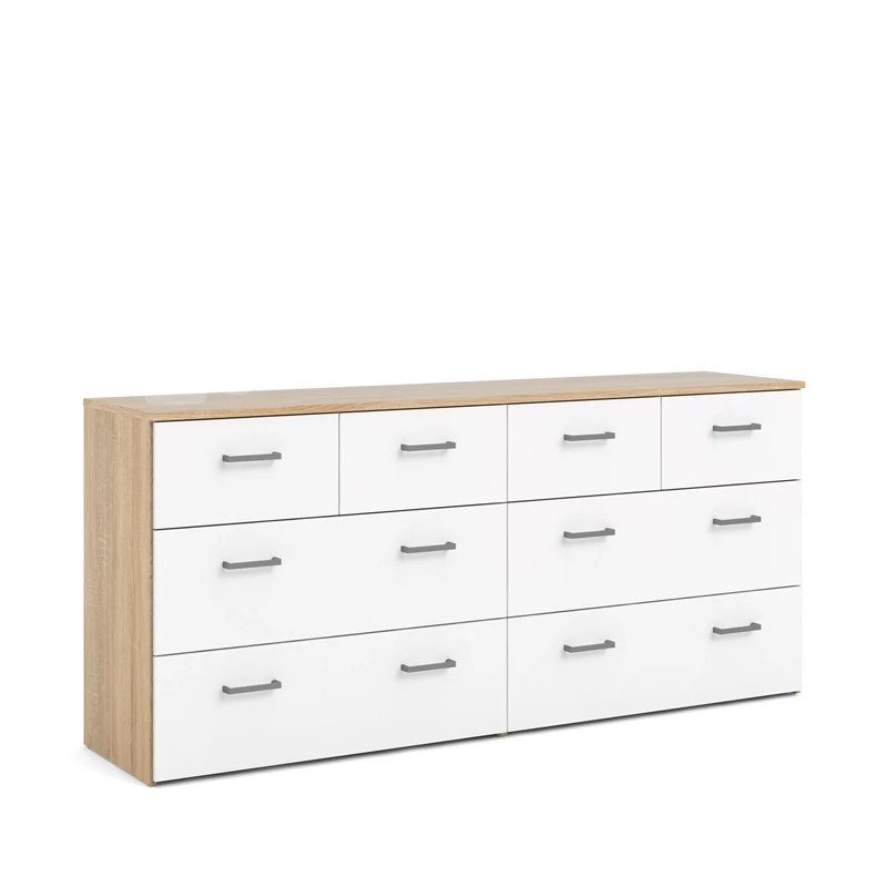 Buy ✔️ Home Square 2PC Set With 1 Double 👗 Dresser And 1 Chest In Oak And White ✔️ - Image 11