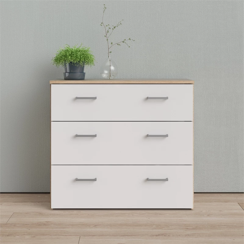 Buy ✔️ Home Square 2PC Set With 1 Double 👗 Dresser And 1 Chest In Oak And White ✔️ - Image 19