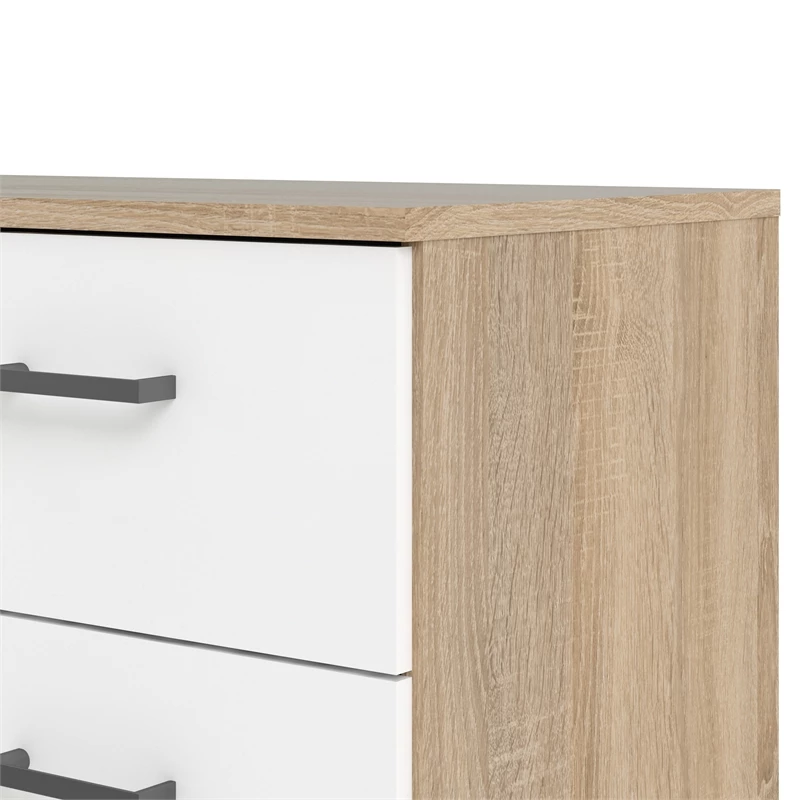 Buy ✔️ Home Square 2PC Set With 1 Double 👗 Dresser And 1 Chest In Oak And White ✔️ - Image 4