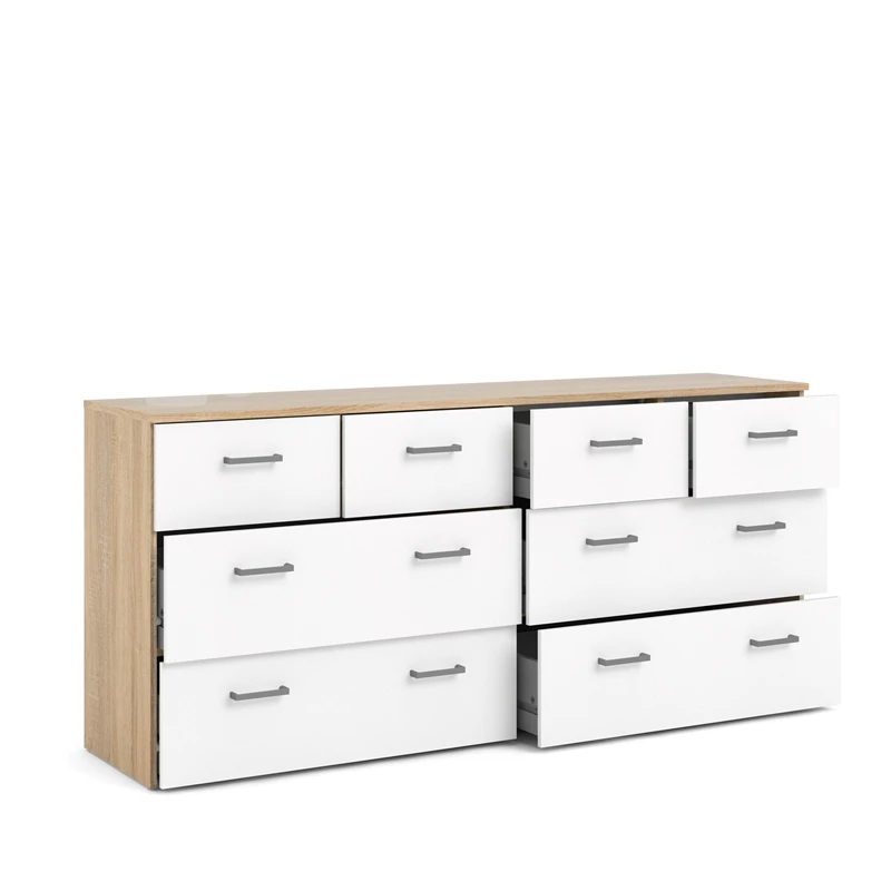 Buy ✔️ Home Square 2PC Set With 1 Double 👗 Dresser And 1 Chest In Oak And White ✔️ - Image 6