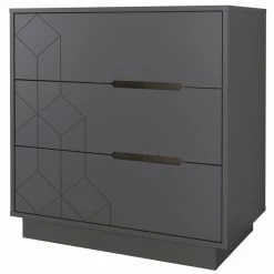 Flash Sale 😉 Nexera 420349 3 Drawer Chest Charcoal Gray 💯