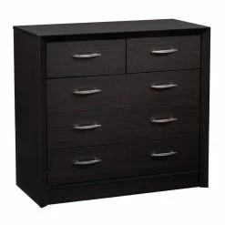 Deals 💯 CorLiving Newport 5 Drawer 👗 Dresser In Black 💯