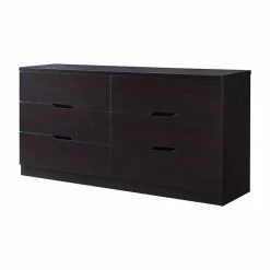 Discount 🧨 Furniture Of America Astro Contemporary Wood 6-Drawer 👗 Dresser In Cappuccino 🔥