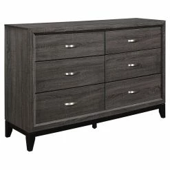 Best reviews of ✔️ Lexicon Davi 58-inch 6 Fixed Drawers Modern Wood 👗 Dresser In Gray 👍