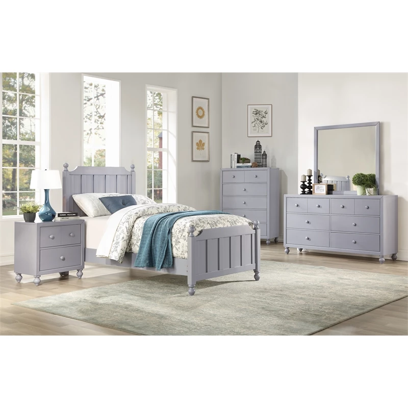 Budget 🔥 Lexicon Wellsummer 6 Dovetail Drawers Modern Wood 👗 Dresser In Gray 💯 - Image 5