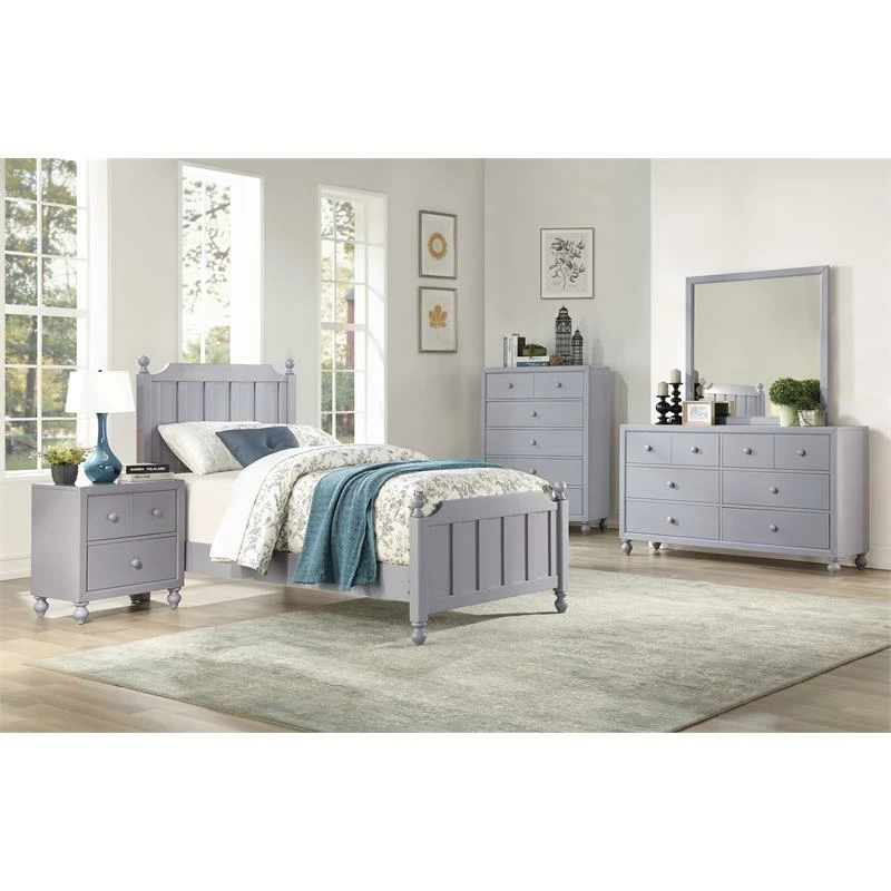 Budget 🔥 Lexicon Wellsummer 6 Dovetail Drawers Modern Wood 👗 Dresser In Gray 💯 - Image 8