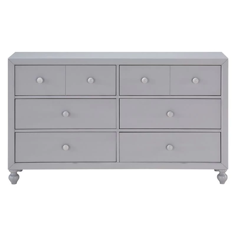 Budget 🔥 Lexicon Wellsummer 6 Dovetail Drawers Modern Wood 👗 Dresser In Gray 💯 - Image 9