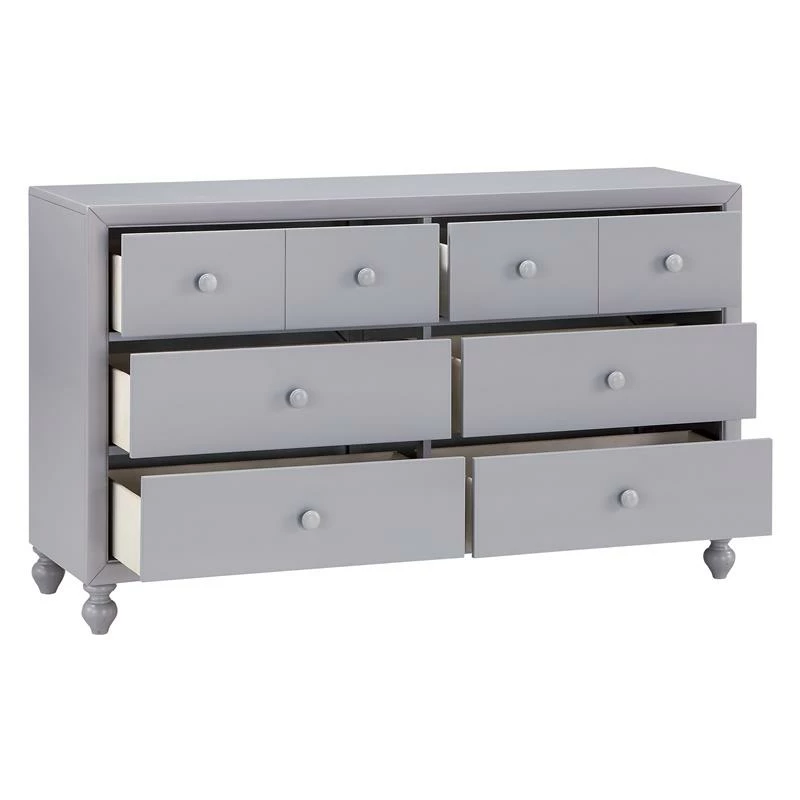 Budget 🔥 Lexicon Wellsummer 6 Dovetail Drawers Modern Wood 👗 Dresser In Gray 💯 - Image 10