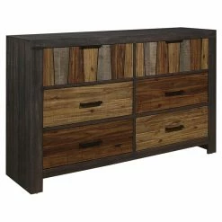Budget โญ Lexicon Cooper 6 Dovetail Drawers Modern Wood ๐ Dresser In Brown ๐