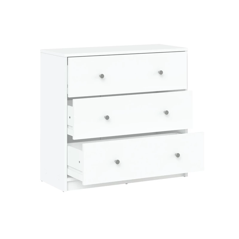 Brand new ⭐ Pemberly Row Contemporary Engineered Wood 3 Drawer Chest In White 😀 - Image 5