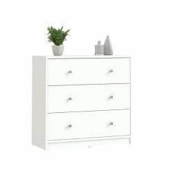 Brand new ⭐ Pemberly Row Contemporary Engineered Wood 3 Drawer Chest In White 😀