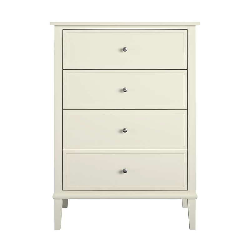 Promo ๐ Ameriwood Home Franklin 4 Drawer ๐ Dresser In Soft White โ - Image 3