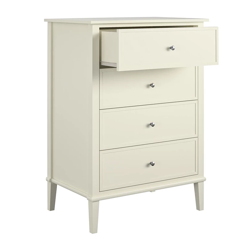 Promo ๐ Ameriwood Home Franklin 4 Drawer ๐ Dresser In Soft White โ - Image 2