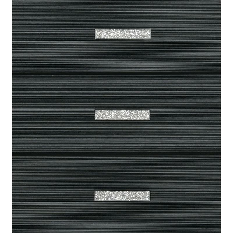 New ๐คฉ ACME Furniture ACME Haiden 6 Drawers Wooden ๐ Dresser With Silver Accent Trim In Weathered Black ๐ - Image 5