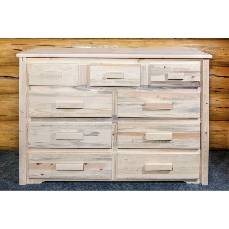 Promo ๐ Montana Woodworks Homestead Handcrafted Wood ๐ Dresser With 9-drawer In Natural ๐ - Image 2