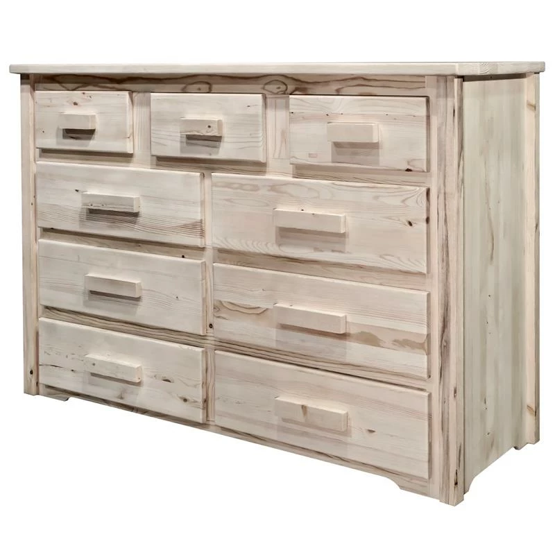 Promo ๐ Montana Woodworks Homestead Handcrafted Wood ๐ Dresser With 9-drawer In Natural ๐ - Image 3