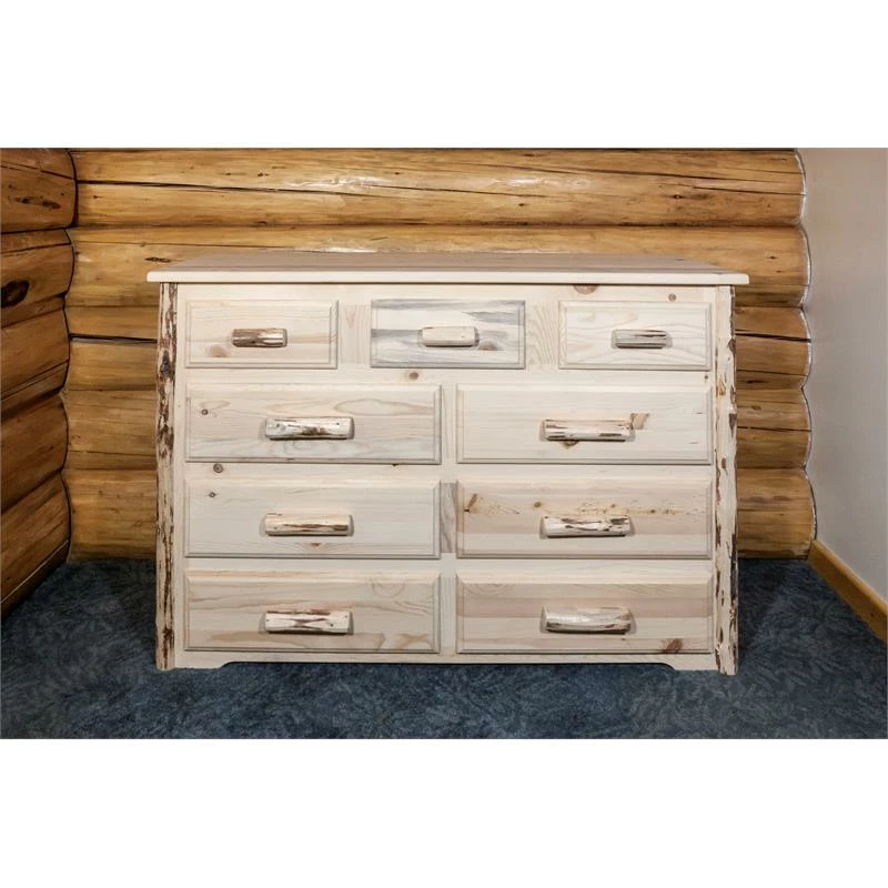 Cheap ⭐ Montana Woodworks 9 Drawers Transitional Wood 👗 Dresser In Natural 😍 - Image 2