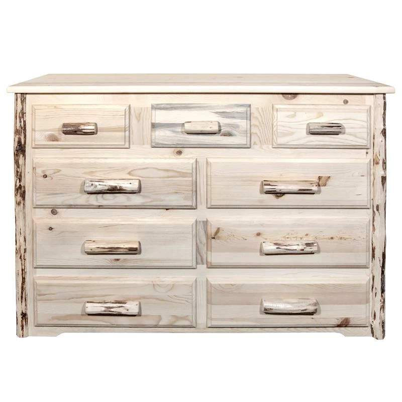 Cheap ⭐ Montana Woodworks 9 Drawers Transitional Wood 👗 Dresser In Natural 😍 - Image 4