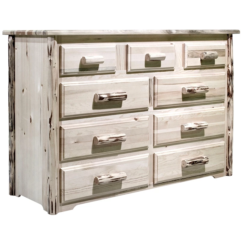 Cheap ⭐ Montana Woodworks 9 Drawers Transitional Wood 👗 Dresser In Natural 😍