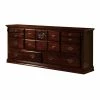 Cheap 🌟 Benjara 64" Traditional Wood Capacious 👗 Dresser In Dark Pine Brown 🔥