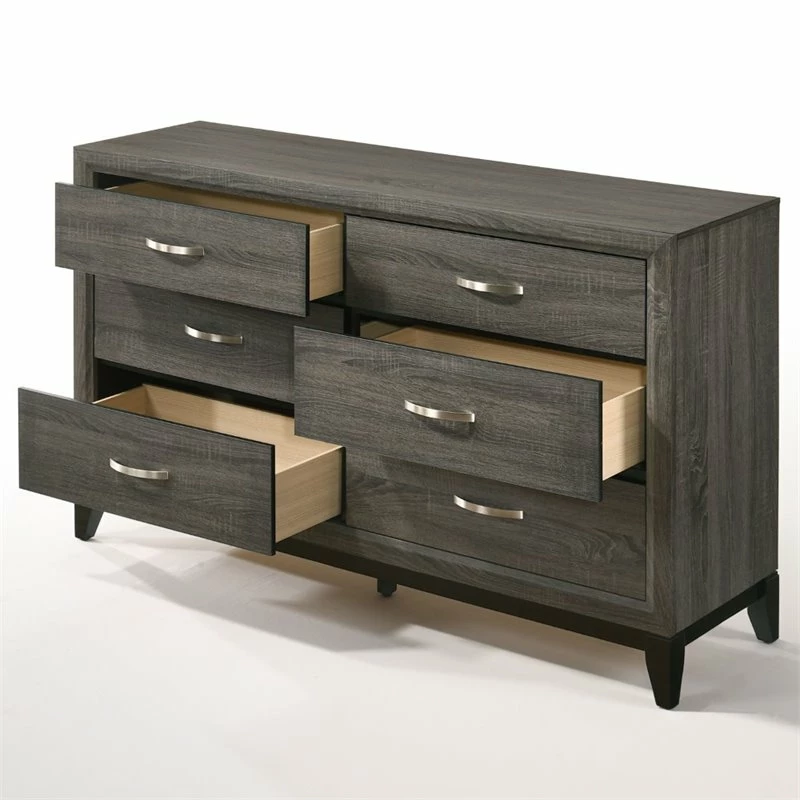 Best reviews of 🤩 Bowery Hill Metal And Wood Bedroom 👗 Dresser In Weathered Gray 😉 - Image 3