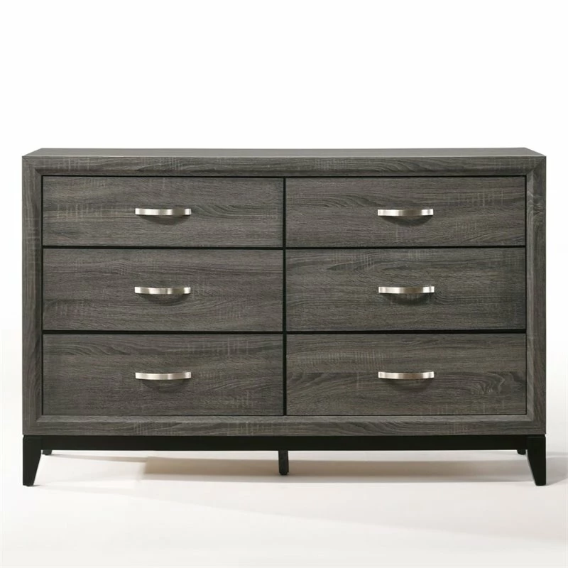 Best reviews of 🤩 Bowery Hill Metal And Wood Bedroom 👗 Dresser In Weathered Gray 😉 - Image 4